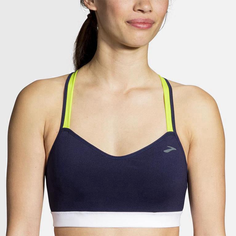 Brooks Uprise Crossback Israel - Women's Running Bra - Blue (17842-MWTZ)